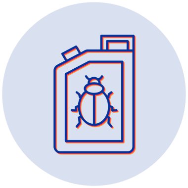 Böcek ilacı simgesinin vektör illüstrasyonu