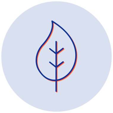 Yaprak. Web simgesi basit illüstrasyon