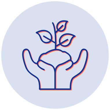 Santrali kurtar. Web simgesi basit illüstrasyon