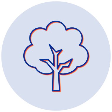 Ağaç. Web simgesi basit illüstrasyon