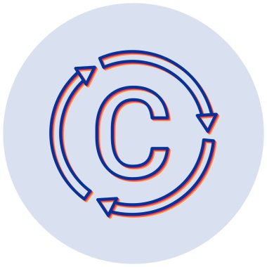 Karbon Döngü simgesinin vektör çizimi