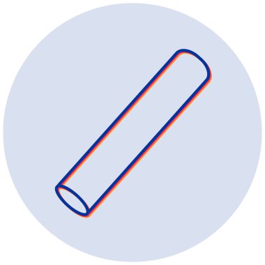 Tebeşir. Web simgesi basit illüstrasyon