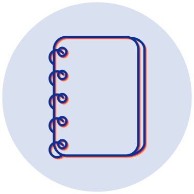 Günlük. Web simgesi basit illüstrasyon