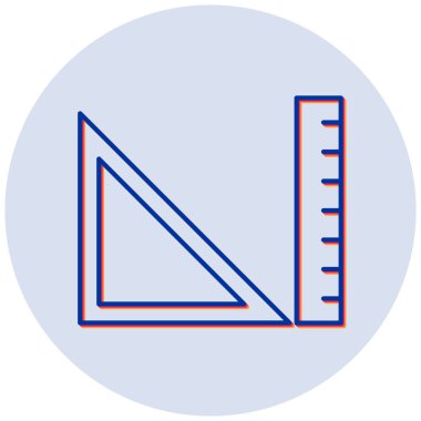 Çizim Takımı. Web simgesi basit illüstrasyon