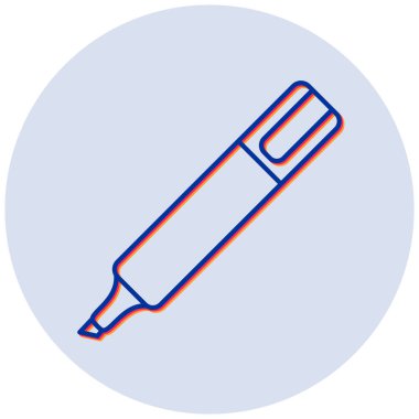 İşaretleyici. Web simgesi basit illüstrasyon