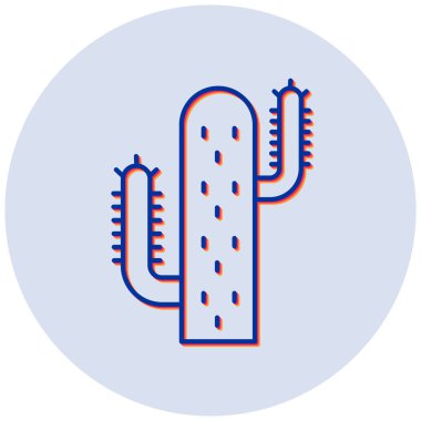 Kaktüs ikonu. Basit tasarım