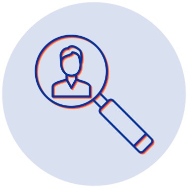 Arama Kullanıcı simgesi vektör çizimi