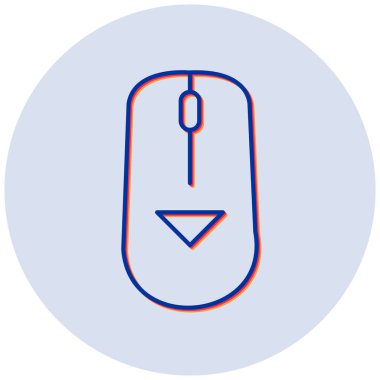 Fare. Web simgesi basit illüstrasyon