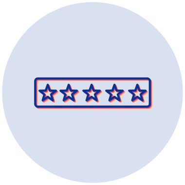 Reyting. Web simgesi basit illüstrasyon