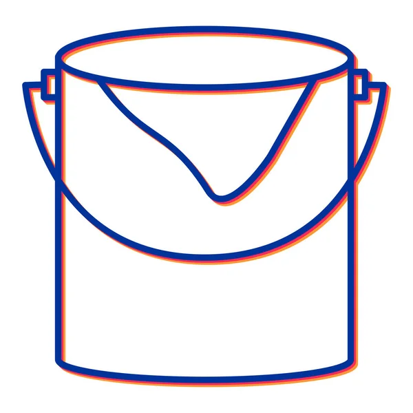 Eimer Icon Vektor Illustration — Stockvektor