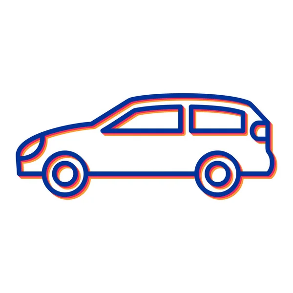 Icono Coche Vector Ilustración — Vector de stock