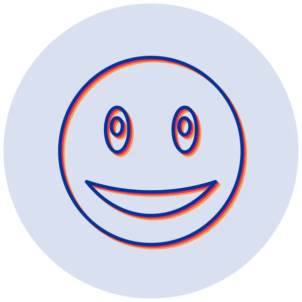 Glimlachend Gezicht Web Icoon — Stockvector