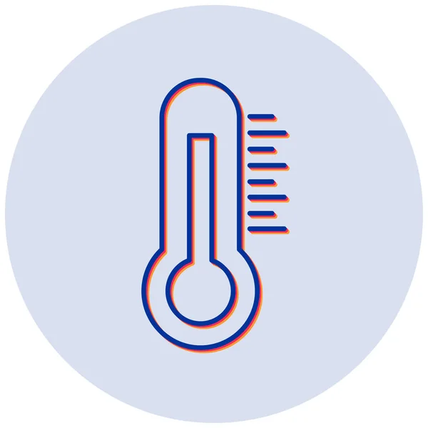 Ζεστή Θερμοκρασία Web Εικονίδιο Απλό Σχεδιασμό — Διανυσματικό Αρχείο