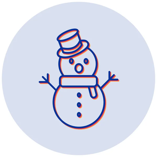 Снеговик Иконка Сайта — стоковый вектор