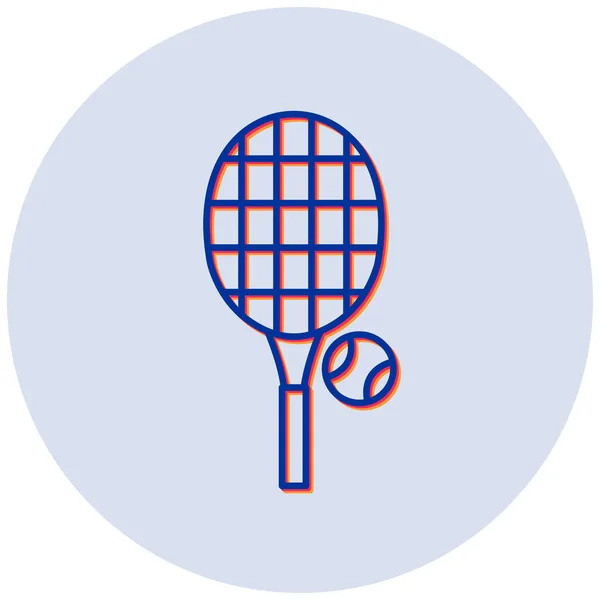 Icono Del Tenis Diseño Simple — Archivo Imágenes Vectoriales