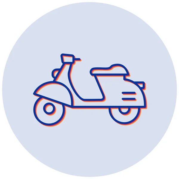 Icono Vector Scooter Eléctrico Ilustración Simple Moderna — Archivo Imágenes Vectoriales