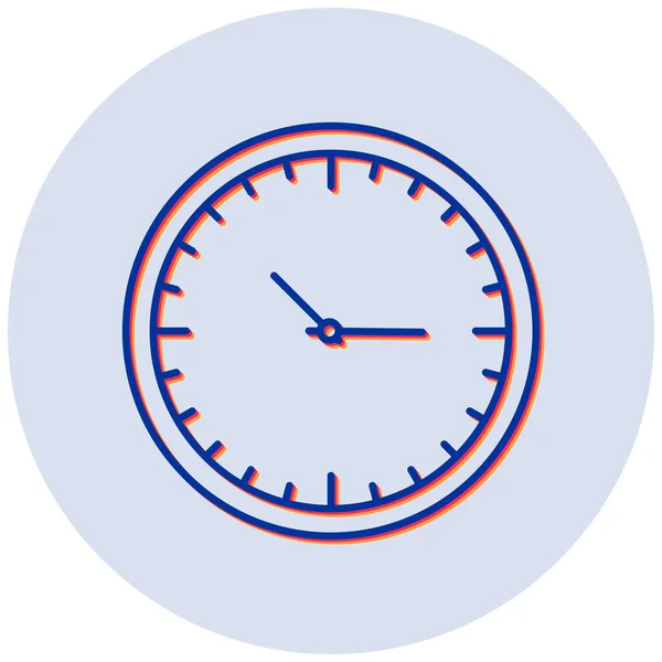 Relógio Ícone Web Ilustração Simples —  Vetores de Stock