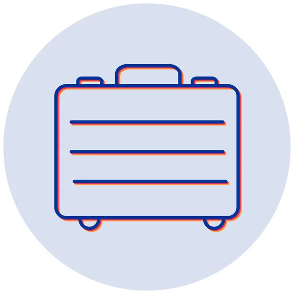 Une Valise Icône Web Illustration Simple — Image vectorielle