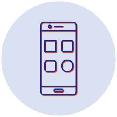 Cep telefonu uygulaması. Basit resimleme