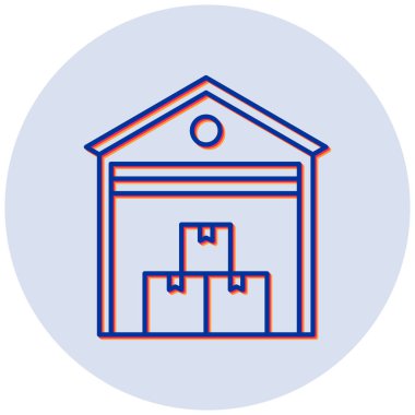 Depo vektör simgesi modern basit tasarım