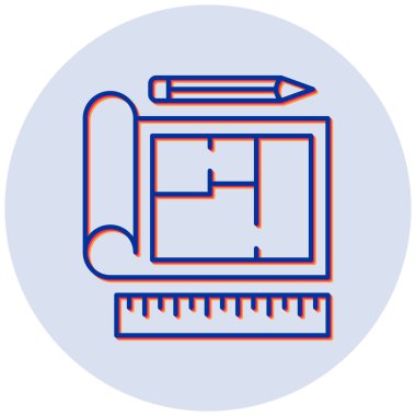 ev planı vektör simgesi