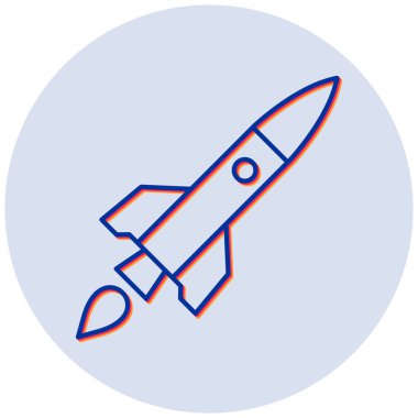 Balistik. Web simgesi basit illüstrasyon