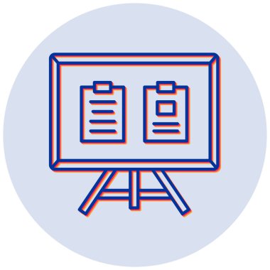 Pinboard simgesinin vektör illüstrasyonu