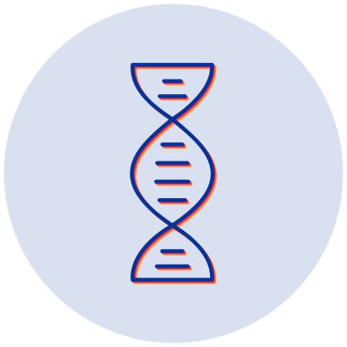 dna. Web simgesi basit illüstrasyon