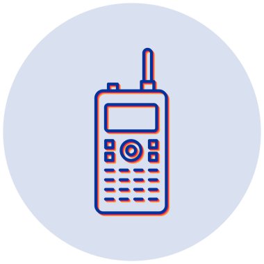 Walkie talkie kutsal kişilerin resmi, vektör çizim