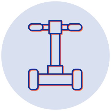 Segway simgesinin vektör illüstrasyonu