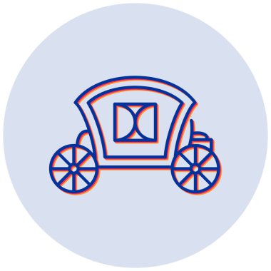 At arabası. Web simgesi basit illüstrasyon