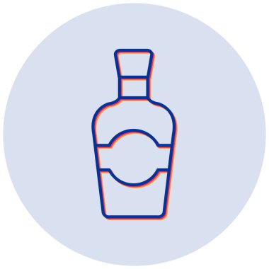 Şişe simgesi. Basit resimleme