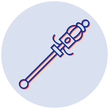 Asa simgesinin vektör illüstrasyonu