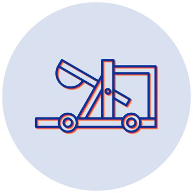 Mancınık. Web simgesi basit illüstrasyon