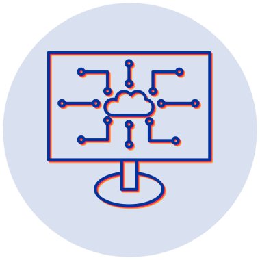 Bulut hesaplama. Web simgesi