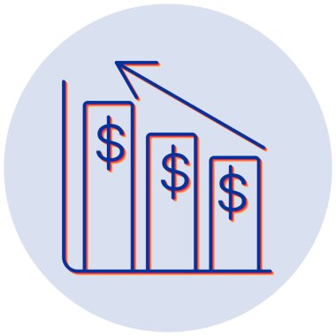 Kâr web simgesi basit illüstrasyon