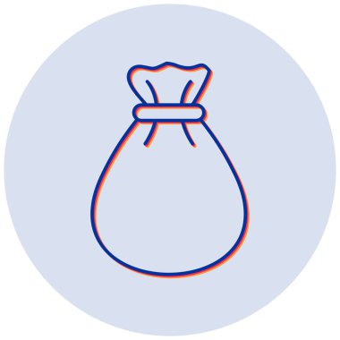 Çanta. Web simgesi basit illüstrasyon