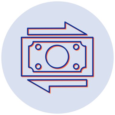 Para için. Web simgesi basit illüstrasyon