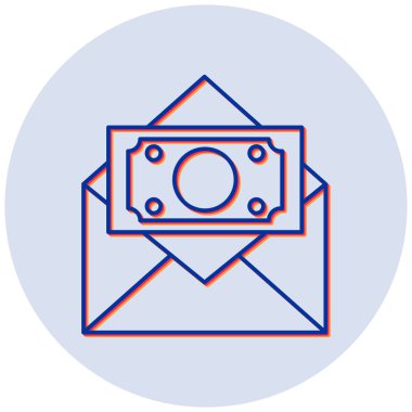 Para için. Web simgesi basit illüstrasyon