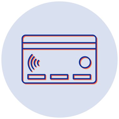 Kredi kartı vektör simgesi