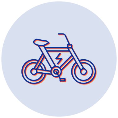 Modern bisiklet simgesinin vektör illüstrasyonu