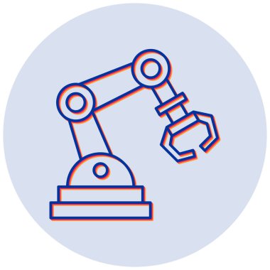 robot. Web simgesi basit illüstrasyon