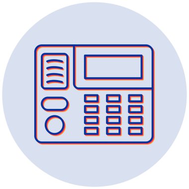 Güvenlik Paneli. Web simgesi basit illüstrasyon