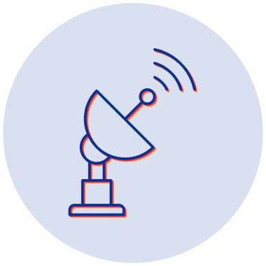 Uydu anteni. Web simgesi