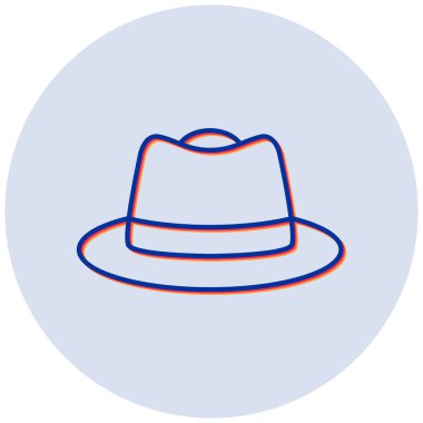 Şapka. Web simgesi basit illüstrasyon