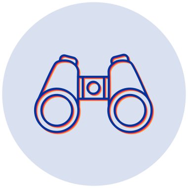 Dürbün. Web simgesi basit tasarım