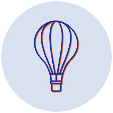 sıcak hava balonu vektör simgesi
