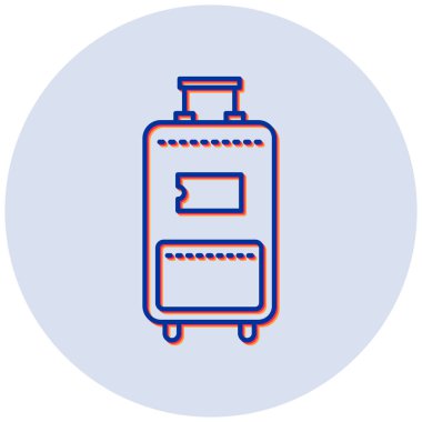 bagaj. Web simgesi basit illüstrasyon