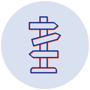 Yol Tahtası simgesinin vektör illüstrasyonu