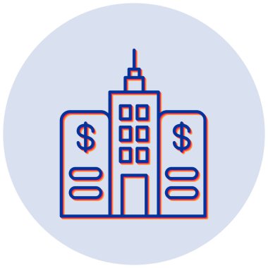 Kapitalizm. Web simgesi basit illüstrasyon